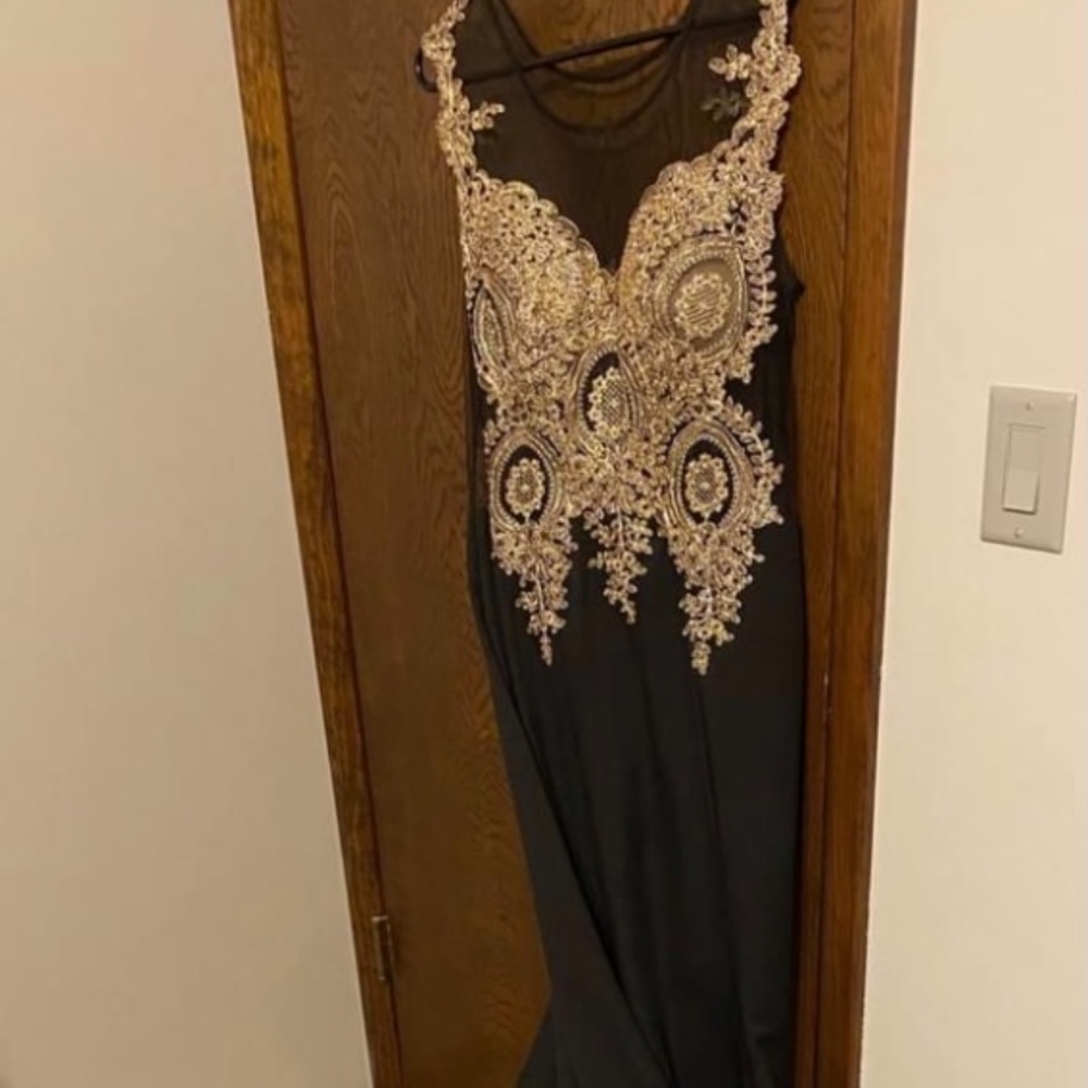 Black & Gold evening gown